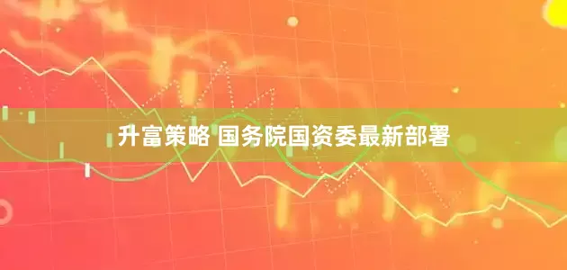 升富策略 国务院国资委最新部署